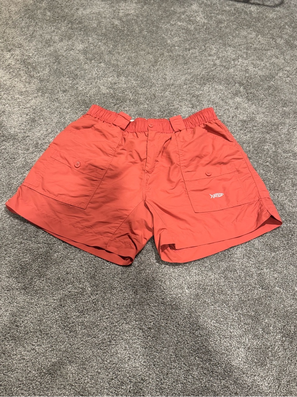 AFTCO 🐠 | Men's Cargo Shorts Trio - Coral, Green & Khaki - Picture 2 of 6